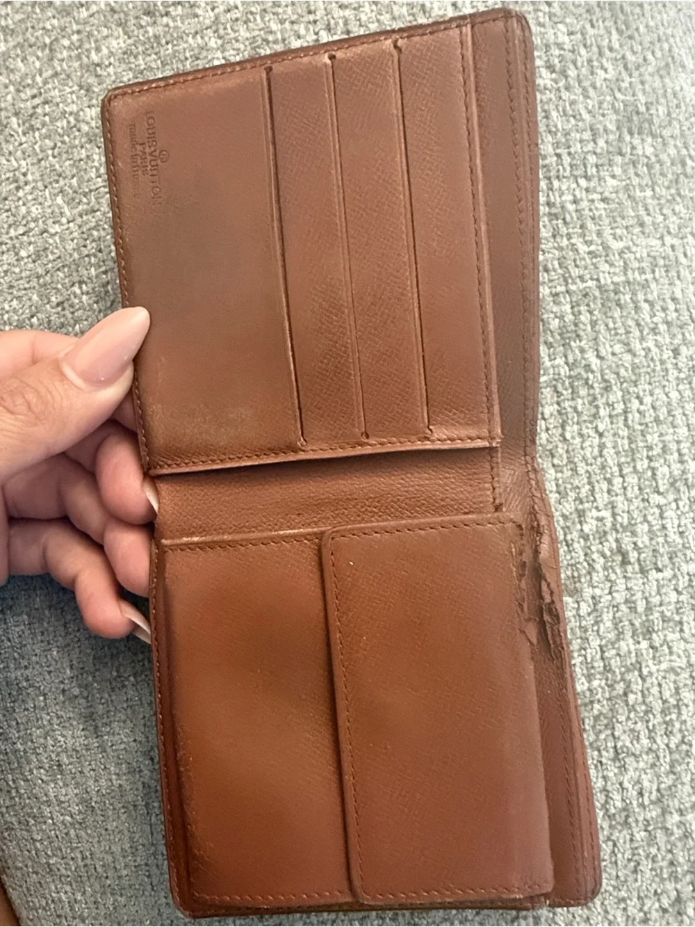 Louis Vuitton Monogram Canvas Men's Wallet in Brown and Gold